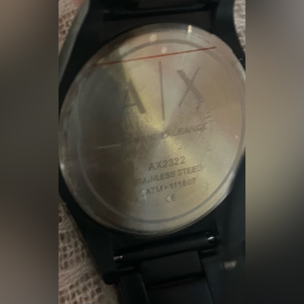 Armani Exchange A/X Black Stainless Steel Case & Bracelet Men’s Watch AX2322 - Picture 7 of 17